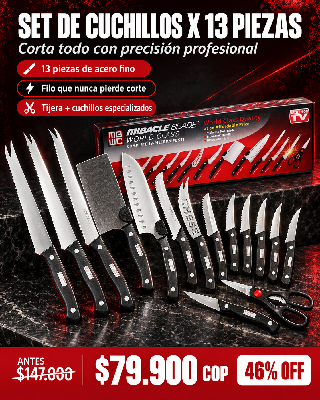 set de 13 piezas